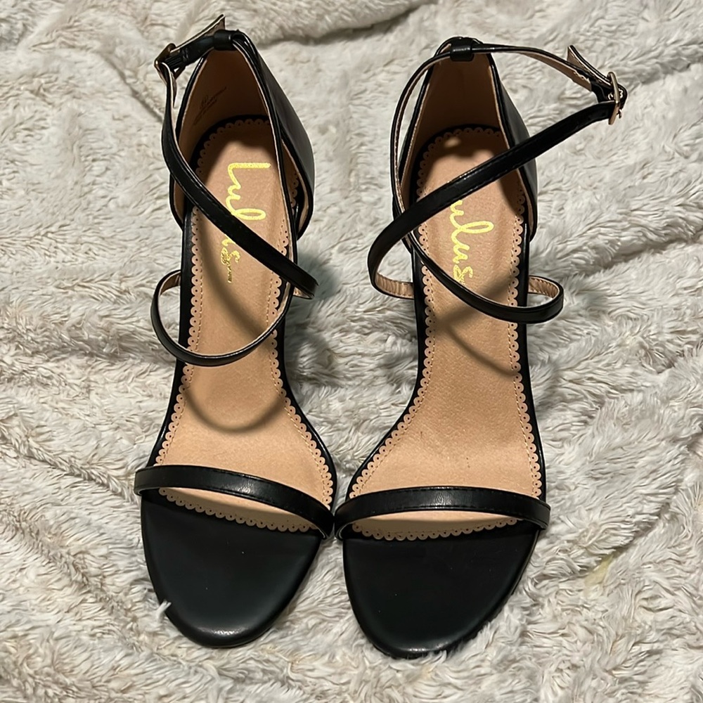 Lulus Black 3-inch High Heels